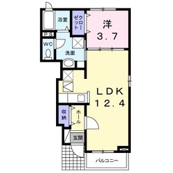 ベルデュールⅢの物件間取画像